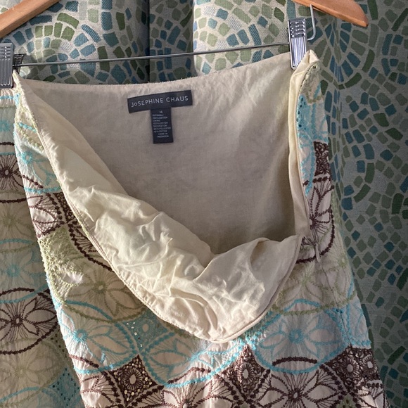 Josephine Chaus Cotton Skirt 14 - Picture 5 of 6